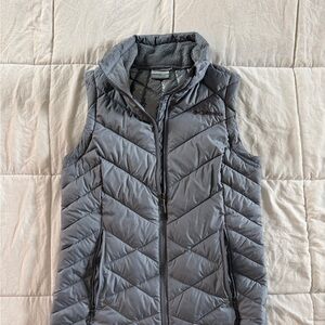 Columbia Heavenly Omni-Heat Puffer Vest Women XS Light Blue Quilted Insulated